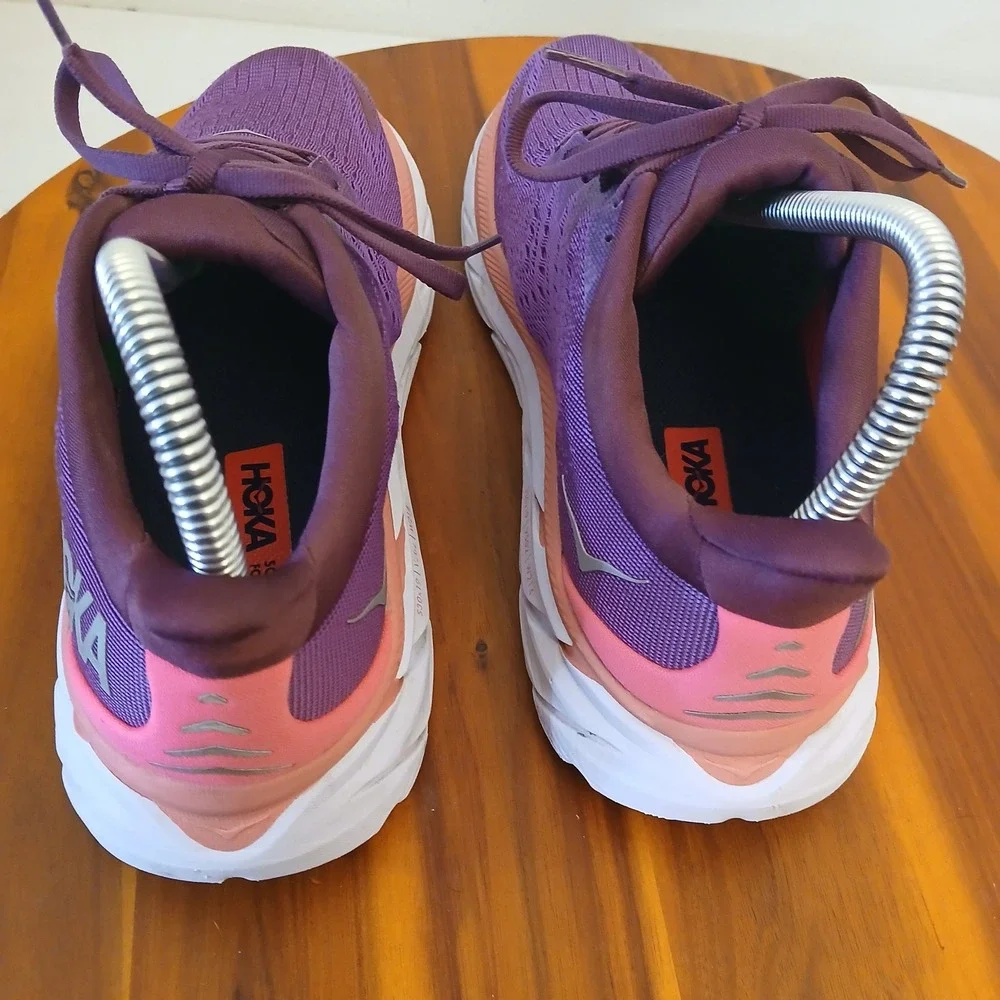 Hoka One One Clifton 8 Womens 7.5 Purple Running Shoes Sneakers 1119394 GWBY